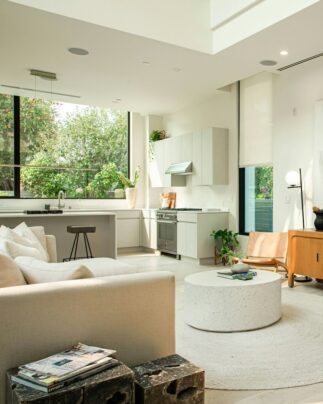 brown wooden chair beside white table